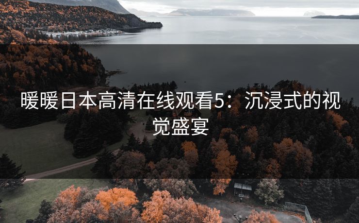 暖暖日本高清在线观看5：沉浸式的视觉盛宴